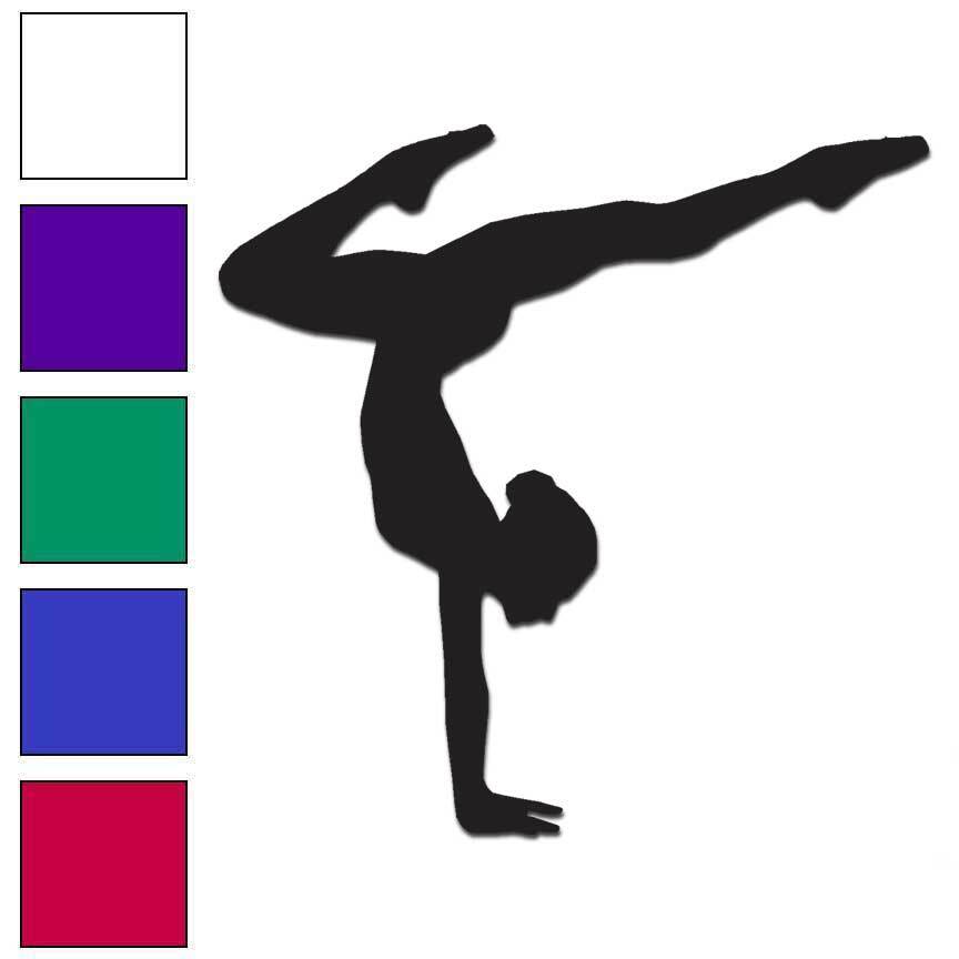 Gymnastics Ballet Yoga – Vinyl Decal Sticker – Multiple Colors & Sizes – #6083