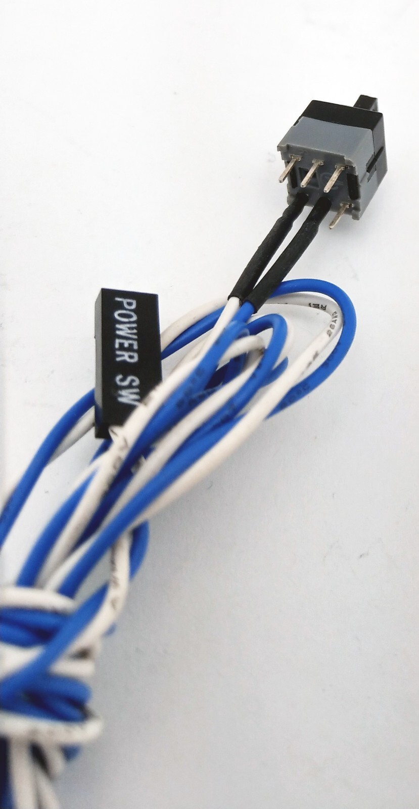 Lot 5: Front Panel On/Off Power Control Button Cable for Computer Motherboard PC