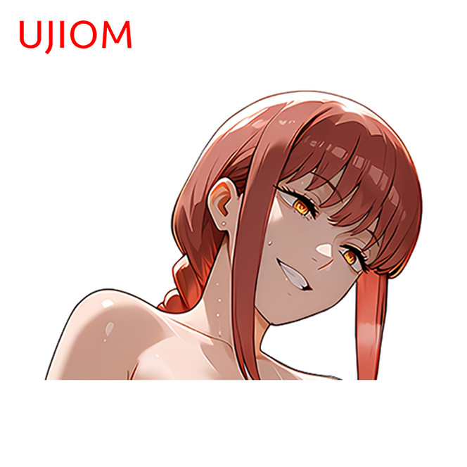 UJIOM 5.1" Makima Anime Car Sticker Hood Car Windows Artistic RV Decals
