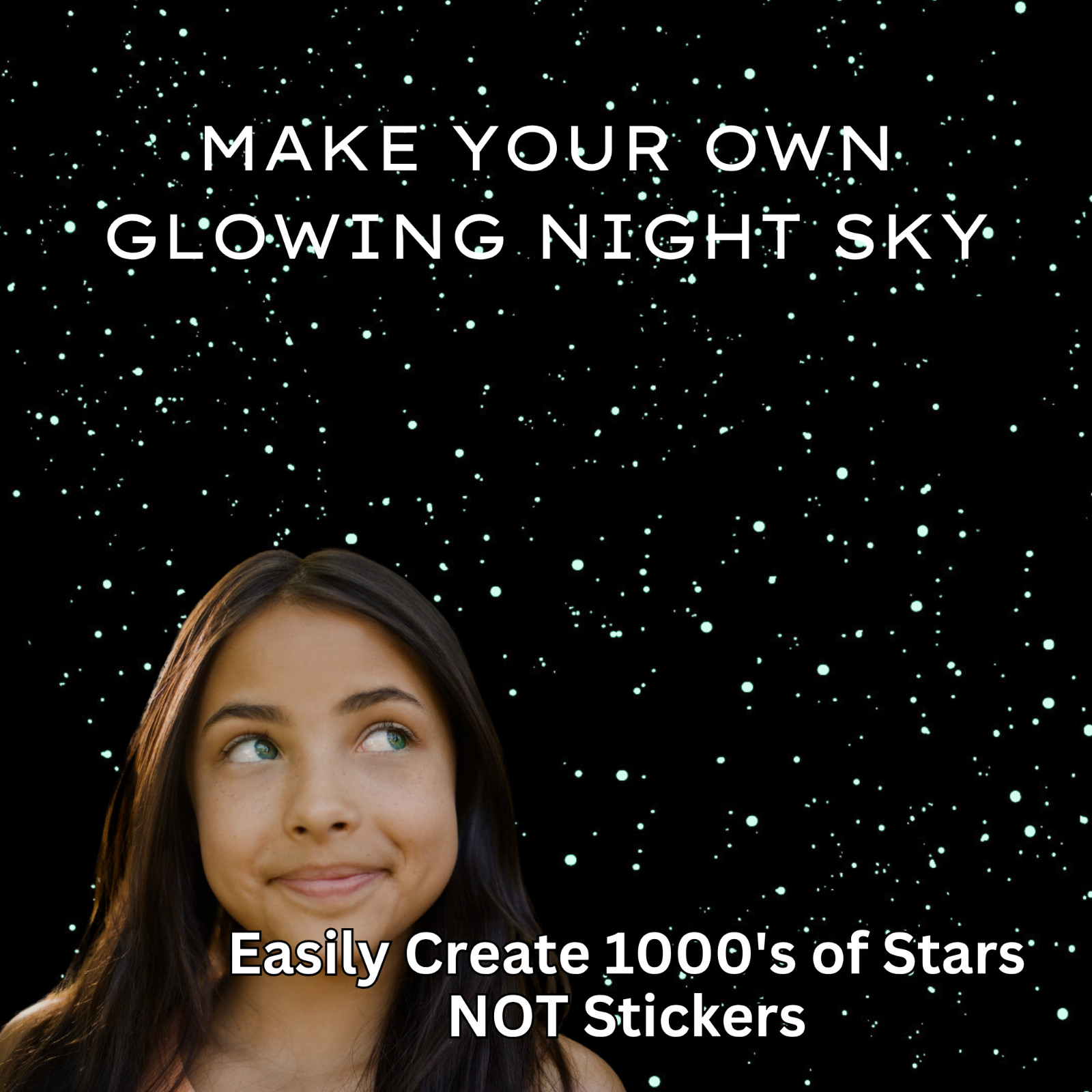 Glow in the Dark Star Kit – 5000+ DIY Realistic Ceiling Stars, NOT Stickers!
