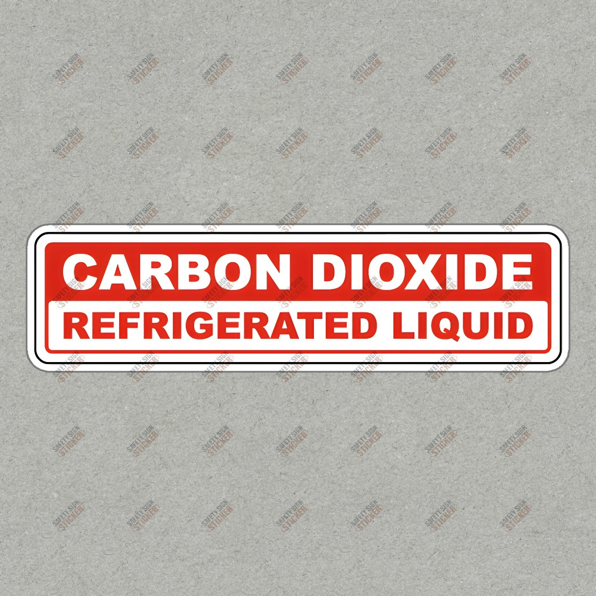 Carbon Dioxide Refrigerated Liquid Safety Sign Sticker OSHA Compliant #894680