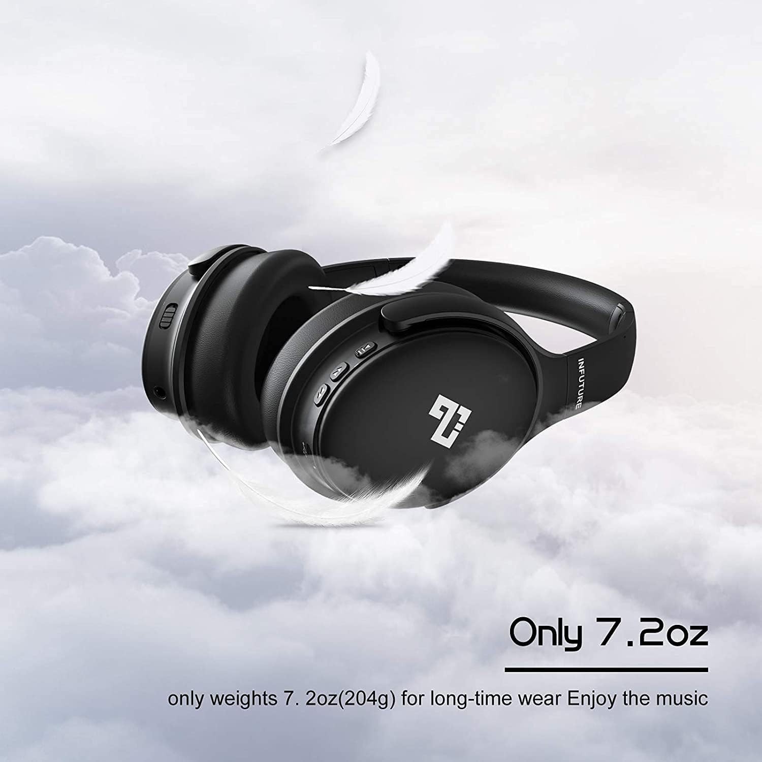 Upgrade Active Noise Cancelling Headphones, H1 Wireless over Ear Bluet
