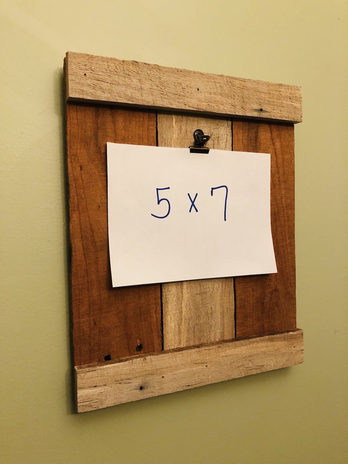 Pallet Wood 5×7 Picture Frame Photo Rustic Salvage Reclaim