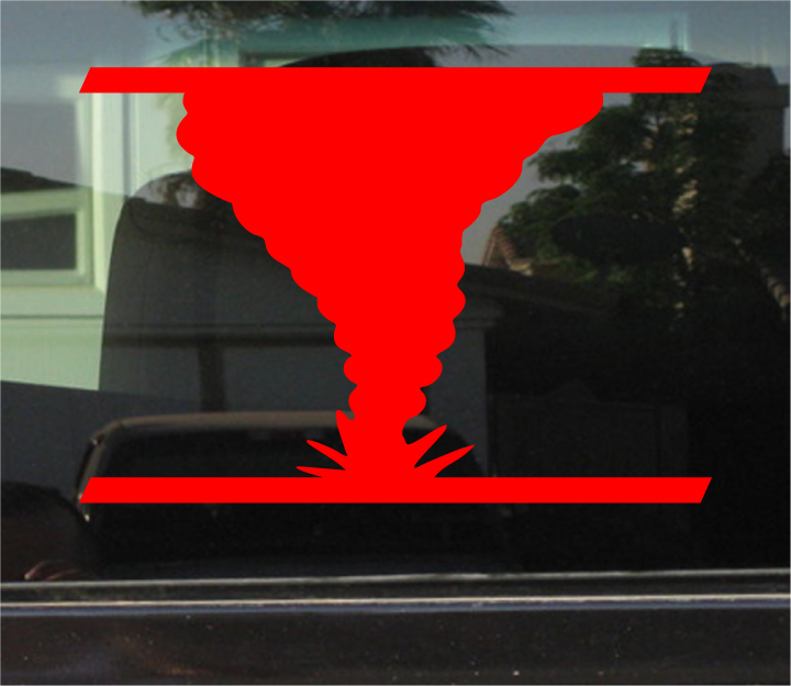 Tornado Storm Chaser Custom Vinyl Sticker Decal