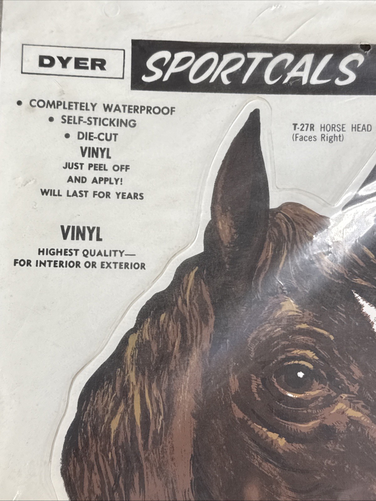 Lot of 4 Vintage 1960s 70s NOS Die Cut HORSE Decals Meyercord Equestrian Decor