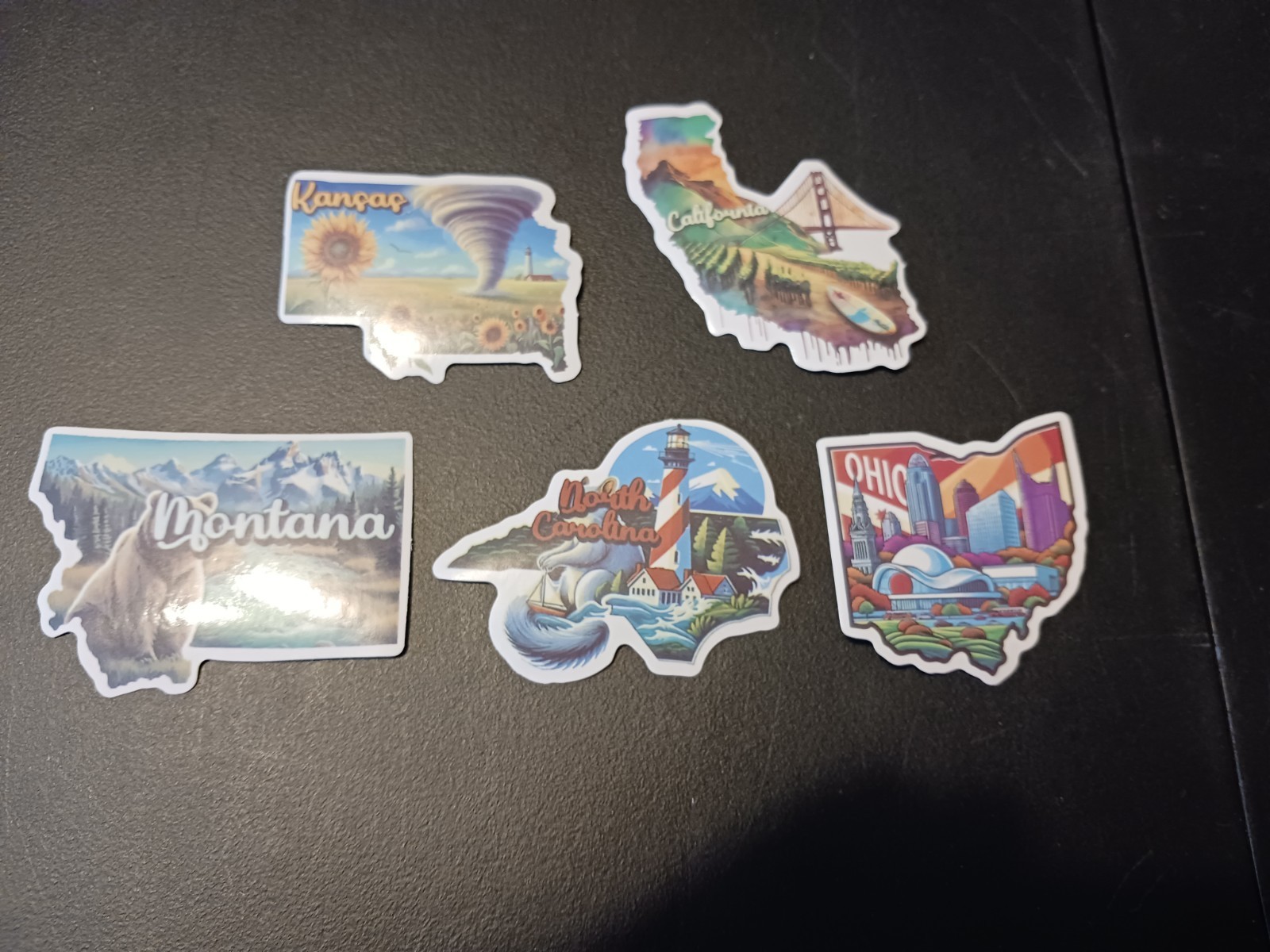 New 50 Vinyl U.S. States Stickers