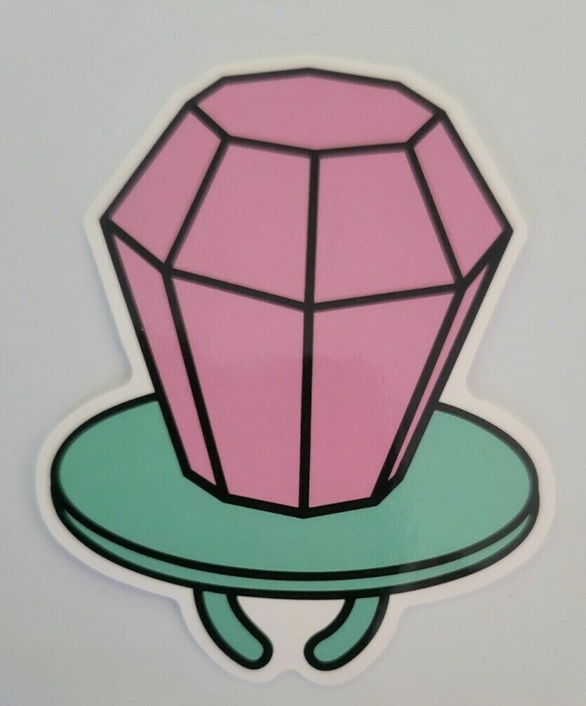 GEM RING – Sticker – Approx. 2 1/2" x 2 1/4" Glossy Material