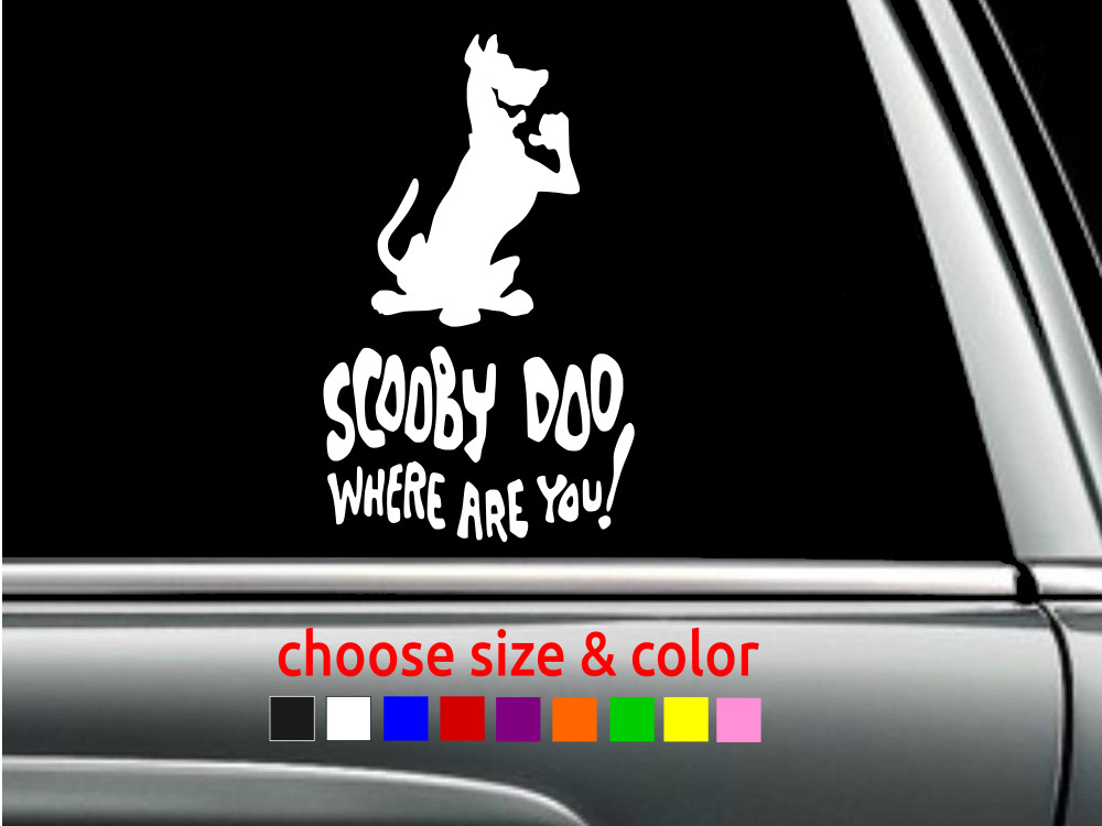 SCOOBY DOO WHERE ARE YOU? Vinyl Decal Car Wall Window Sticker CHOOSE SIZE COLOR