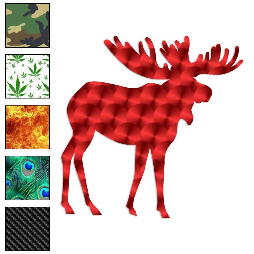 Moose, Vinyl Decal Sticker, 40 Patterns & 3 Sizes, #462