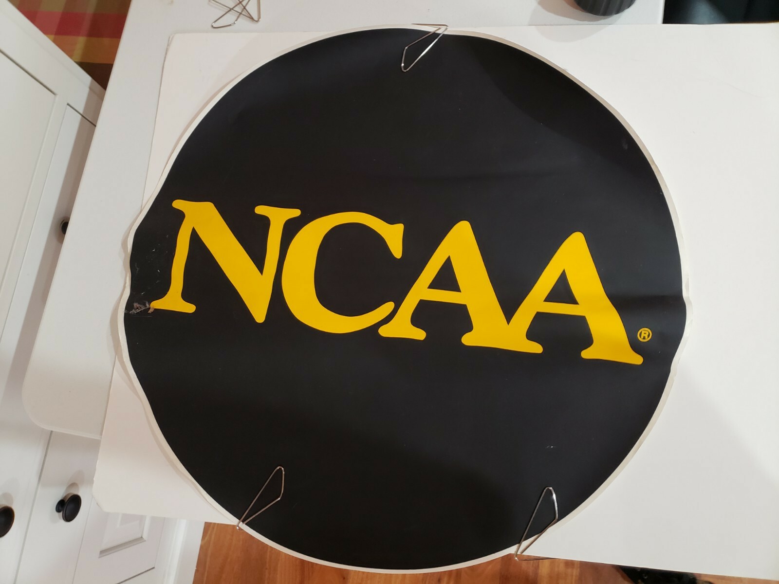 NCAA Sticker Decal Unused 23×22.5 inches Basketball Yellow Black