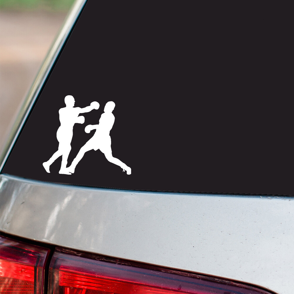 Boxing Sticker Boxing Sports S2 all chrome and regular vinyl colors