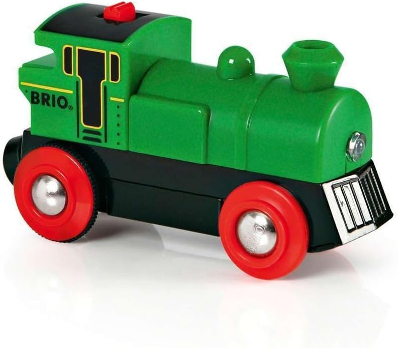 World 33595 Engine Train – Battery Powered Wooden Toy for Kids | Forward & Rever