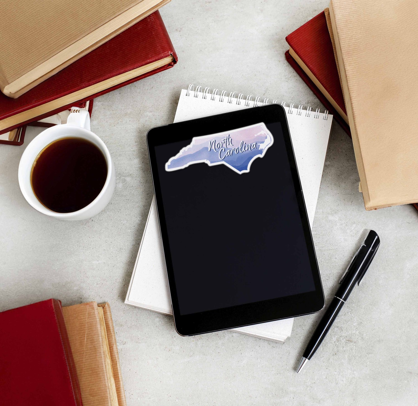 North Carolina Appalachian Mountains Sticker – Decal for Water Bottle & Laptop
