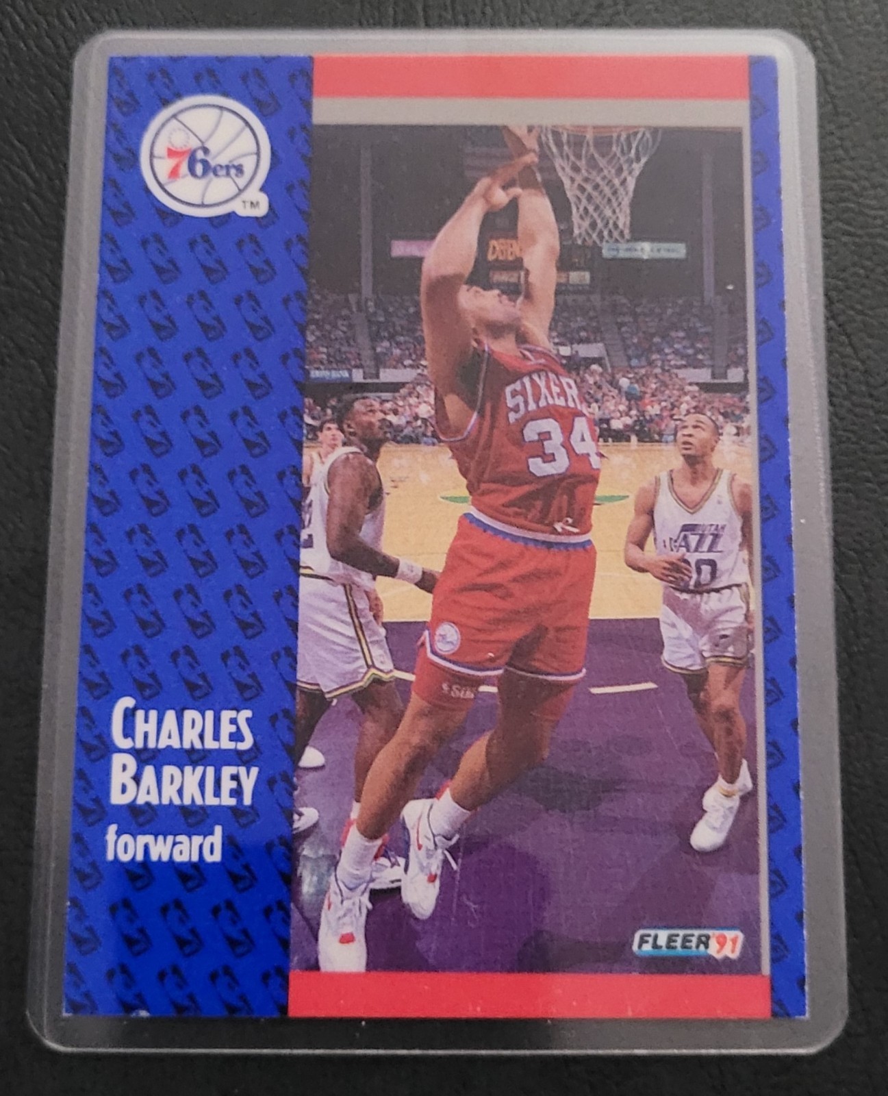 Charles Barkley Basketball Card HOF Fridge/Locker/Cabinet Laminated Magnet