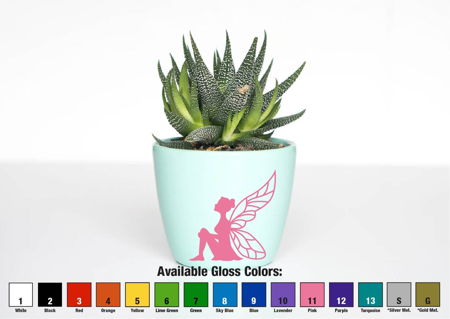 Fairy Sitting Decal Sticker Wings Car Laptop Whimsy Decor Dream Kids Girl Gift