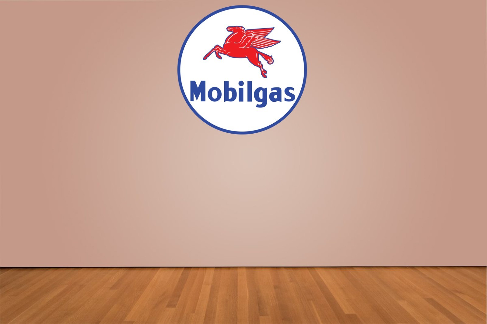 Mobilgas Logo Indoor Wall Vinyl Decal Sticker 5" – 52" gas mobil 1