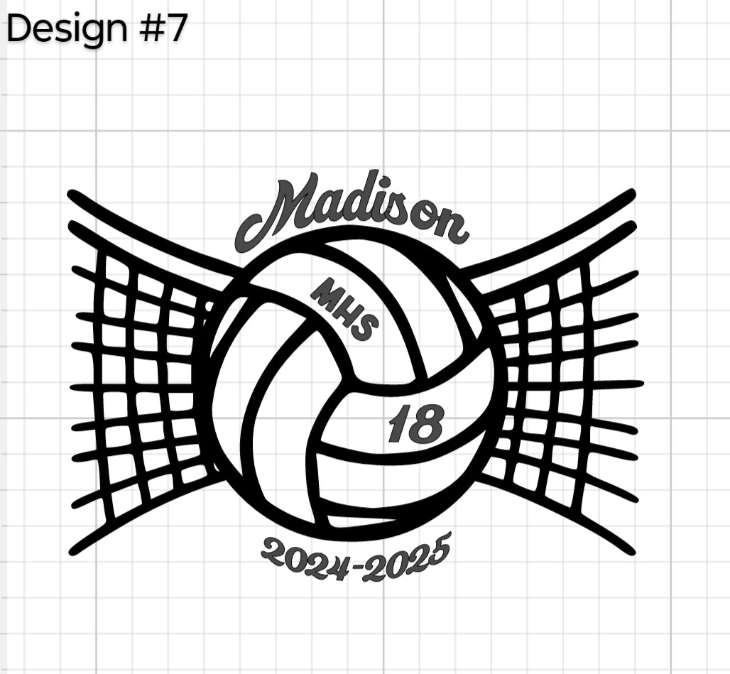 Personalized Volleyball Heat Transfer Vinyl Iron On Image DIY Shirts Tote Bags