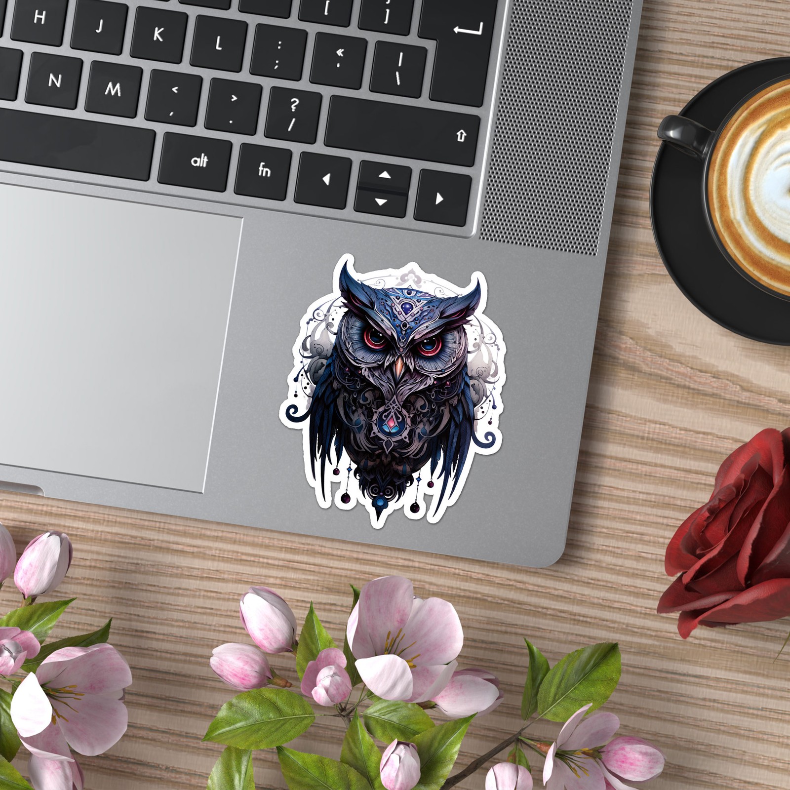Tribal Owl – Vinyl Decal Sticker – Car Window Laptop – ebn11056