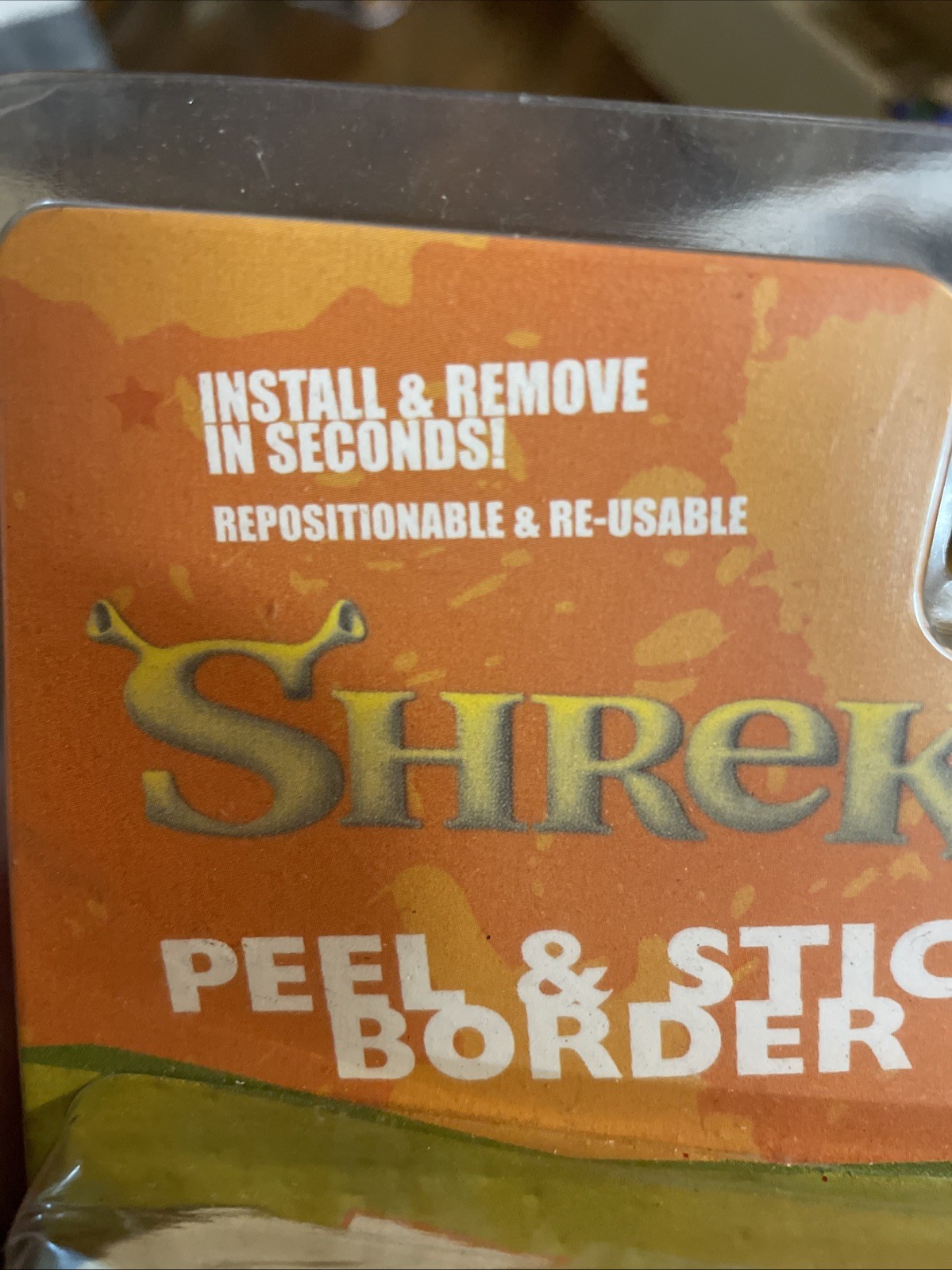 Shrek Peel and Stick Border Stickers for Kids Rooms New In Box