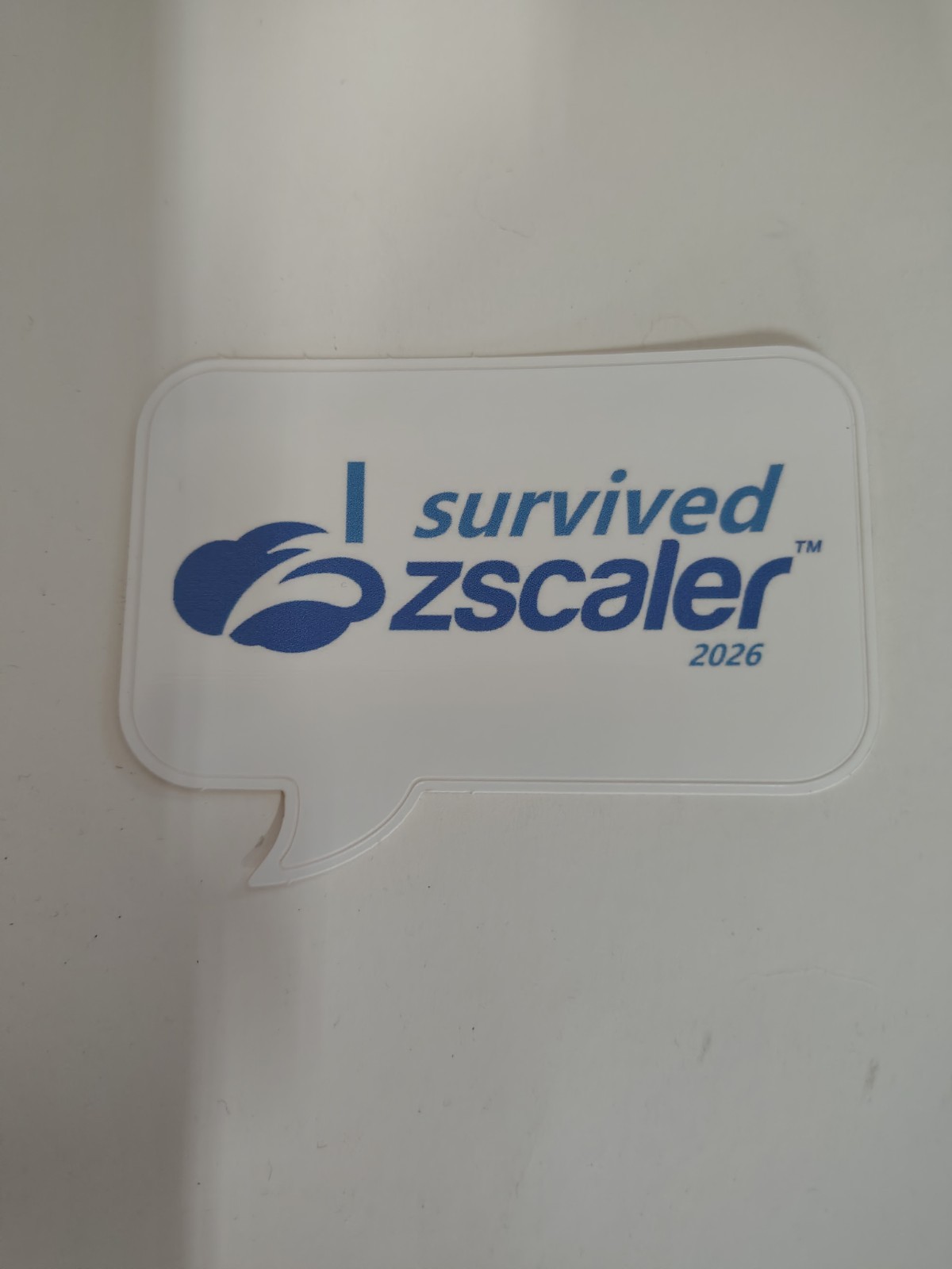 tech joke sticker I survived zscaler laptop sticker 2026