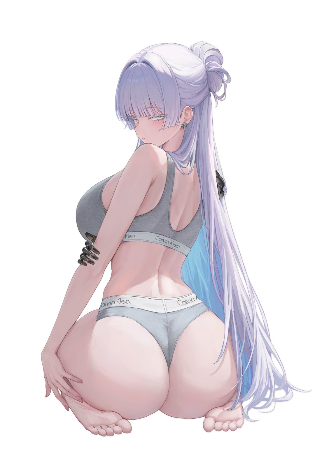 Long Hair Girl 5” Vinyl Sticker Waifu Anime Manga Lewd Laptop Skateboard Car