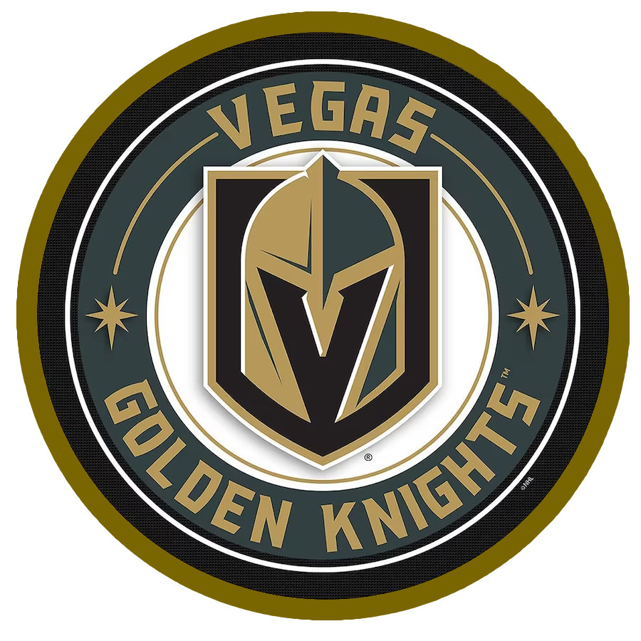 Vegas Gold Black Hockey Weather Resistant Vinyl Sticker/Decal 02