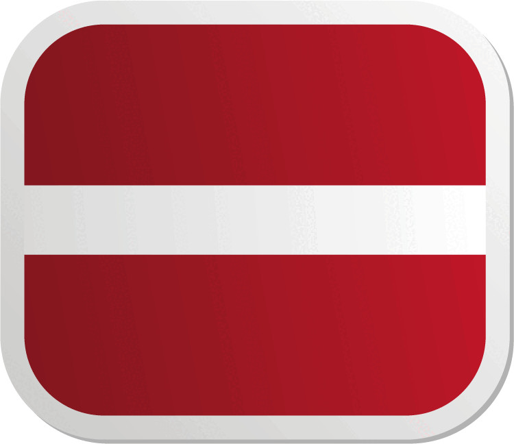 Latvia Square Car Bumper Sticker Decal