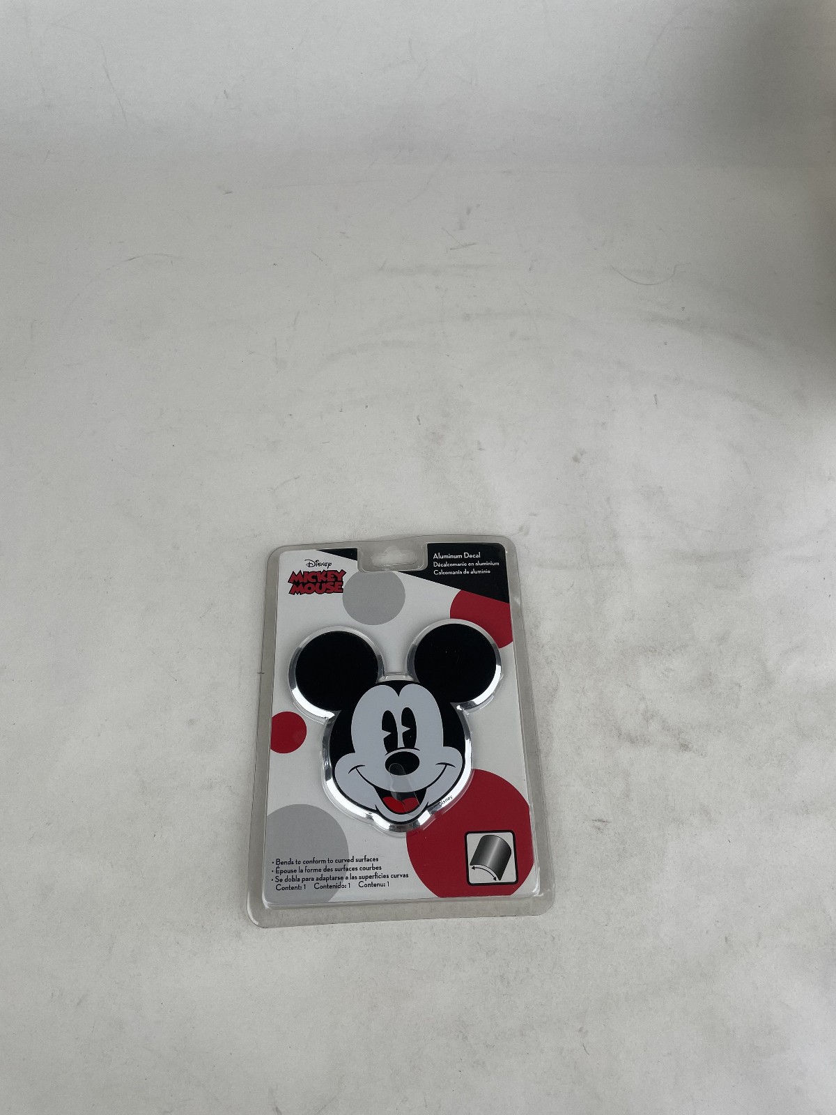 Official Licensed Disney Micky Mouse Aluminum Color Emblem Decal 2 Pak Set