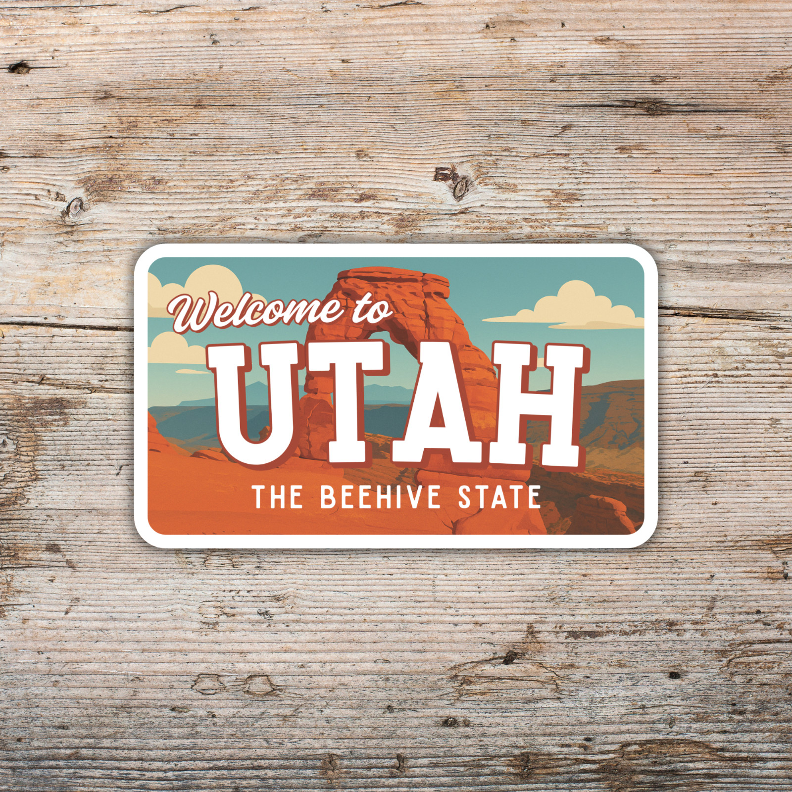 Welcome to Utah Sticker The Beehive State Vinyl Waterproof Decal
