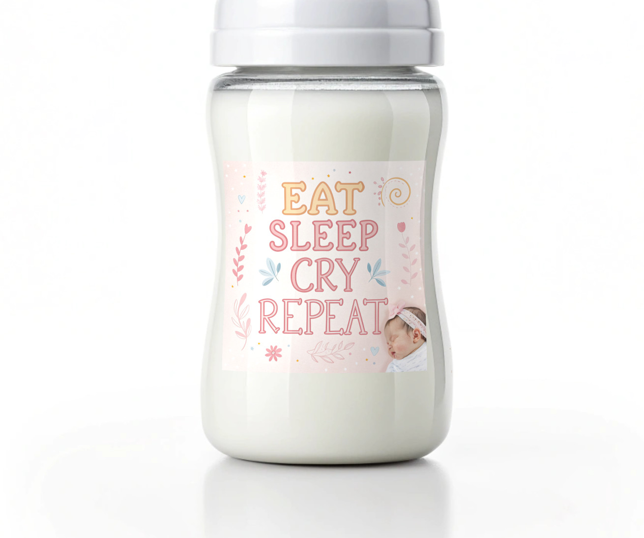 Custom Baby Photo Sticker | Personalized Newborn Gift | Infant Photo Sticker