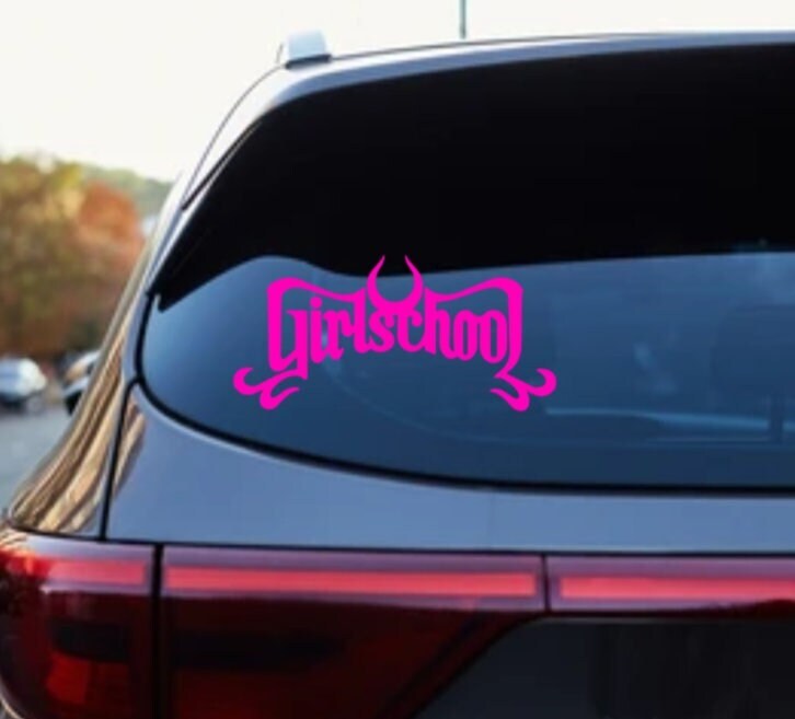 Girlschool Vinyl Logo Sticker Decal Heavy Metal Band Car Motorhead Iron Maiden