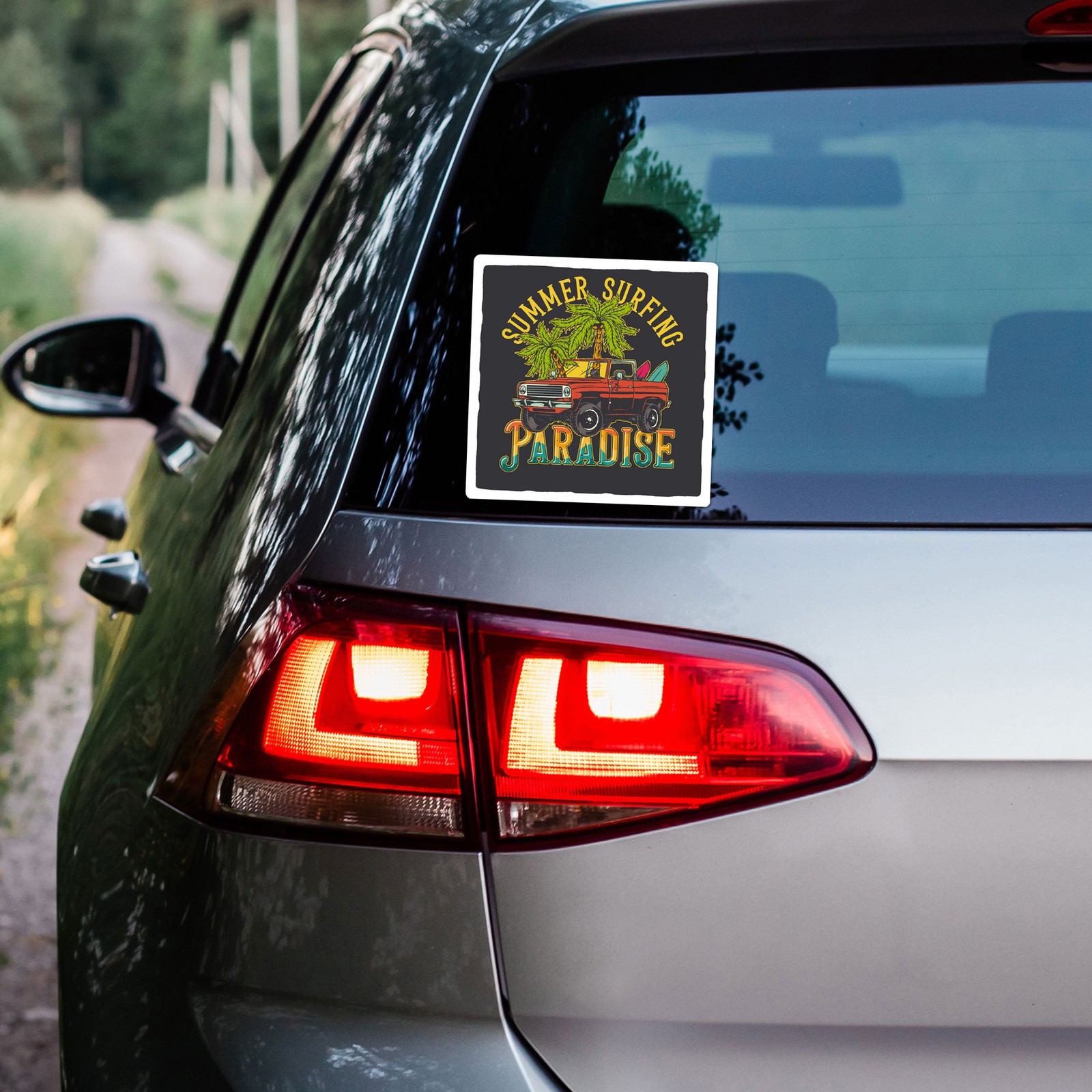 Summer Surfing – Vinyl Decal Sticker – Car Window Laptop – ebn9614