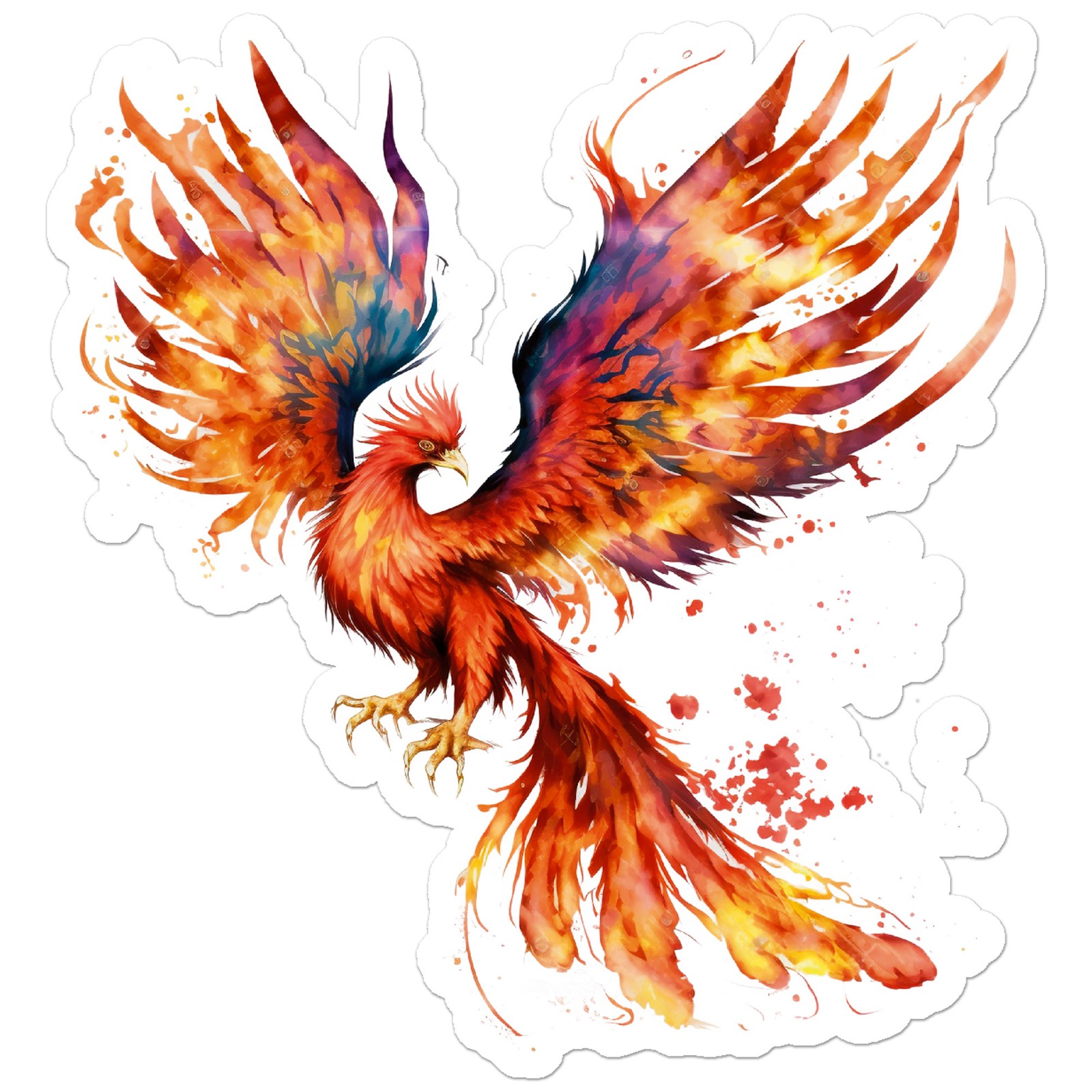 Phoenix Bird Fire – Vinyl Decal Sticker – Car Window Laptop – ebn9329