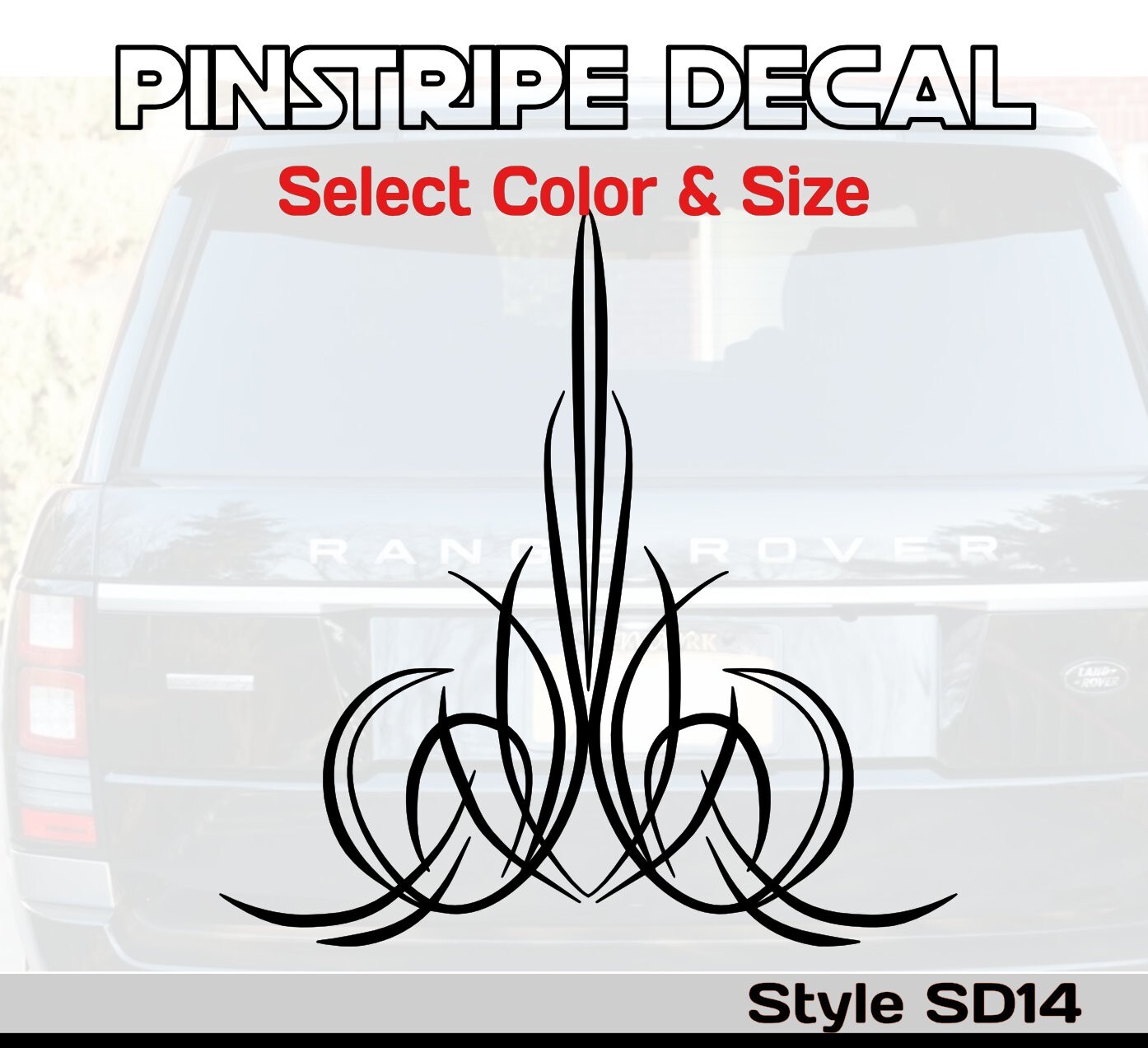 Pinstripe Vinyl Decal / Sticker – Fits Car Truck ATV Motorcycle Golf Cart #SD14