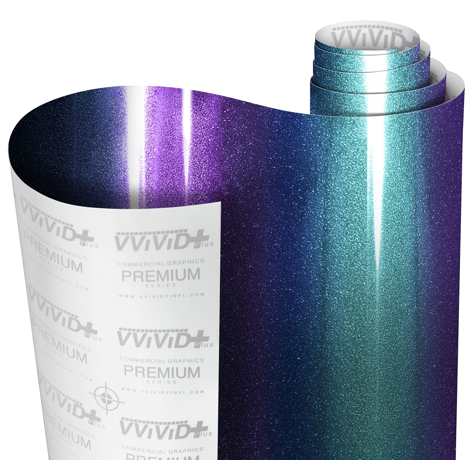VViViD+ Gloss Metallic Chameleon Blue to Purple Color-Shift (10ft x 5ft) with…
