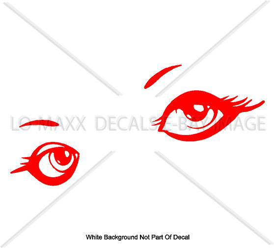 Woman Eyes Beautiful Car Home Decor Fashion Beauty Salon Die Cut Vinyl Decal
