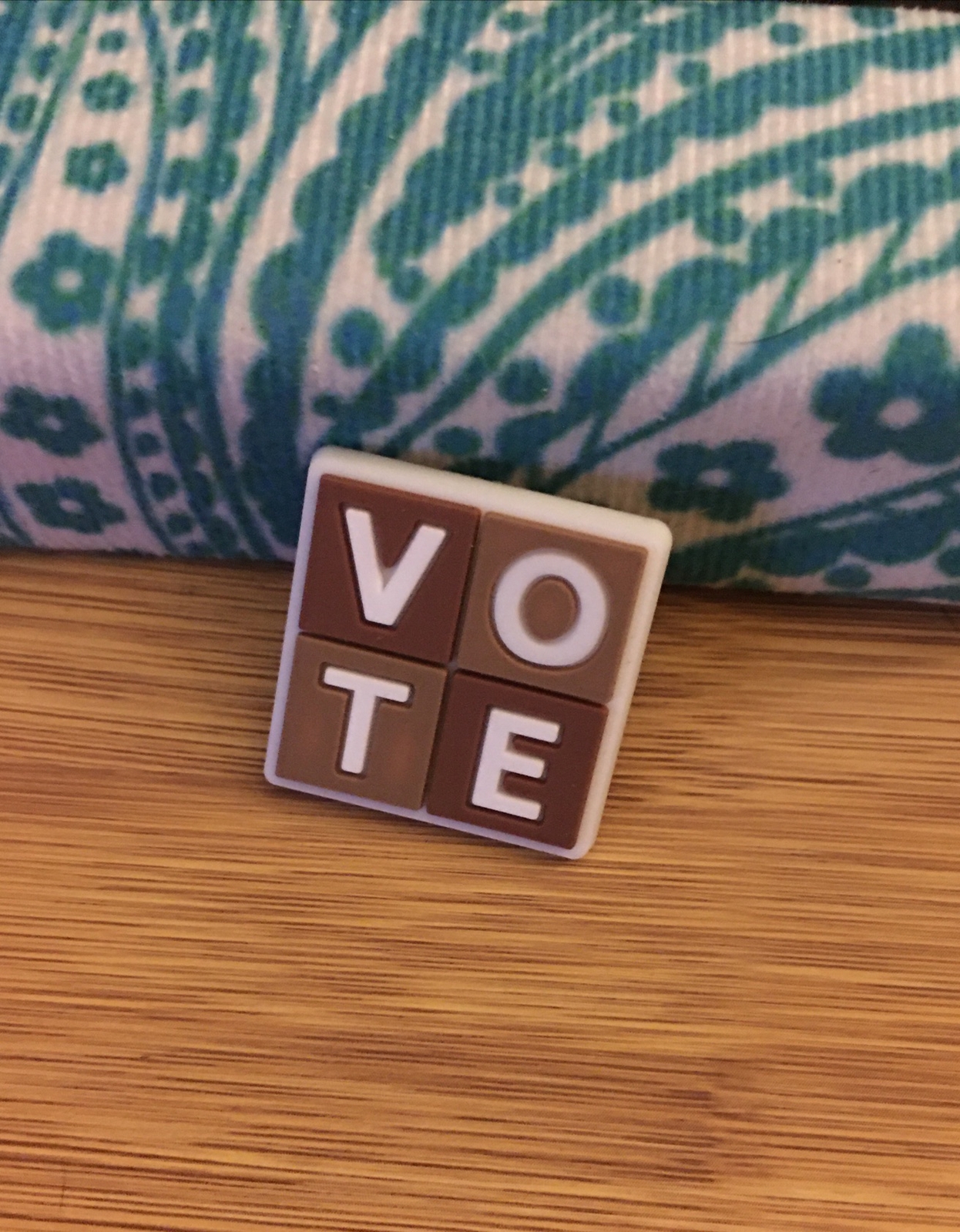 VOTE Square Block Scrabble Letter Shoes Charm Crocs~Stand Out Be Different