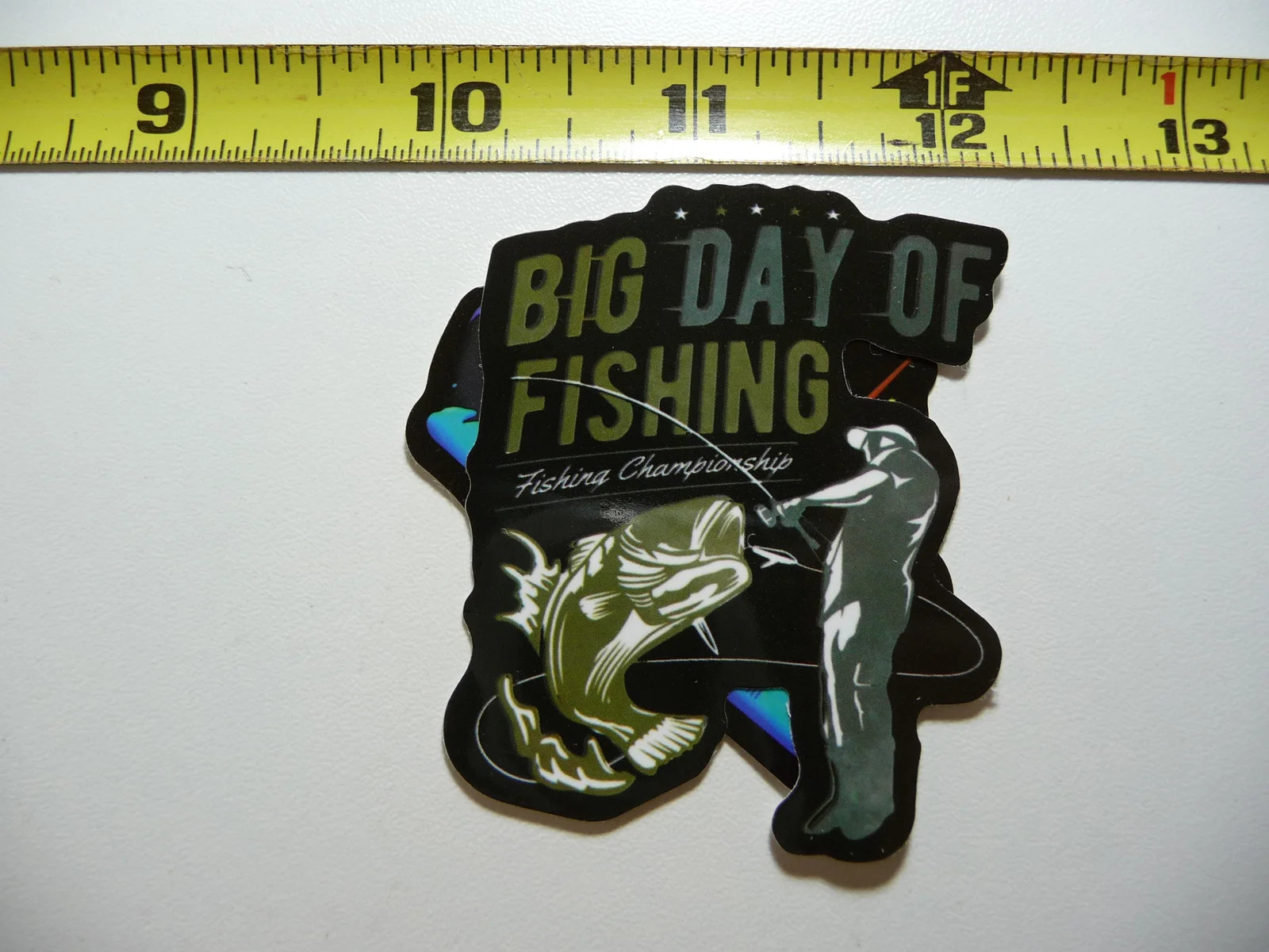 FISHING CHAMPIONSHIP FISH SMALL STICKER DECAL FUN SPORT FUNNY