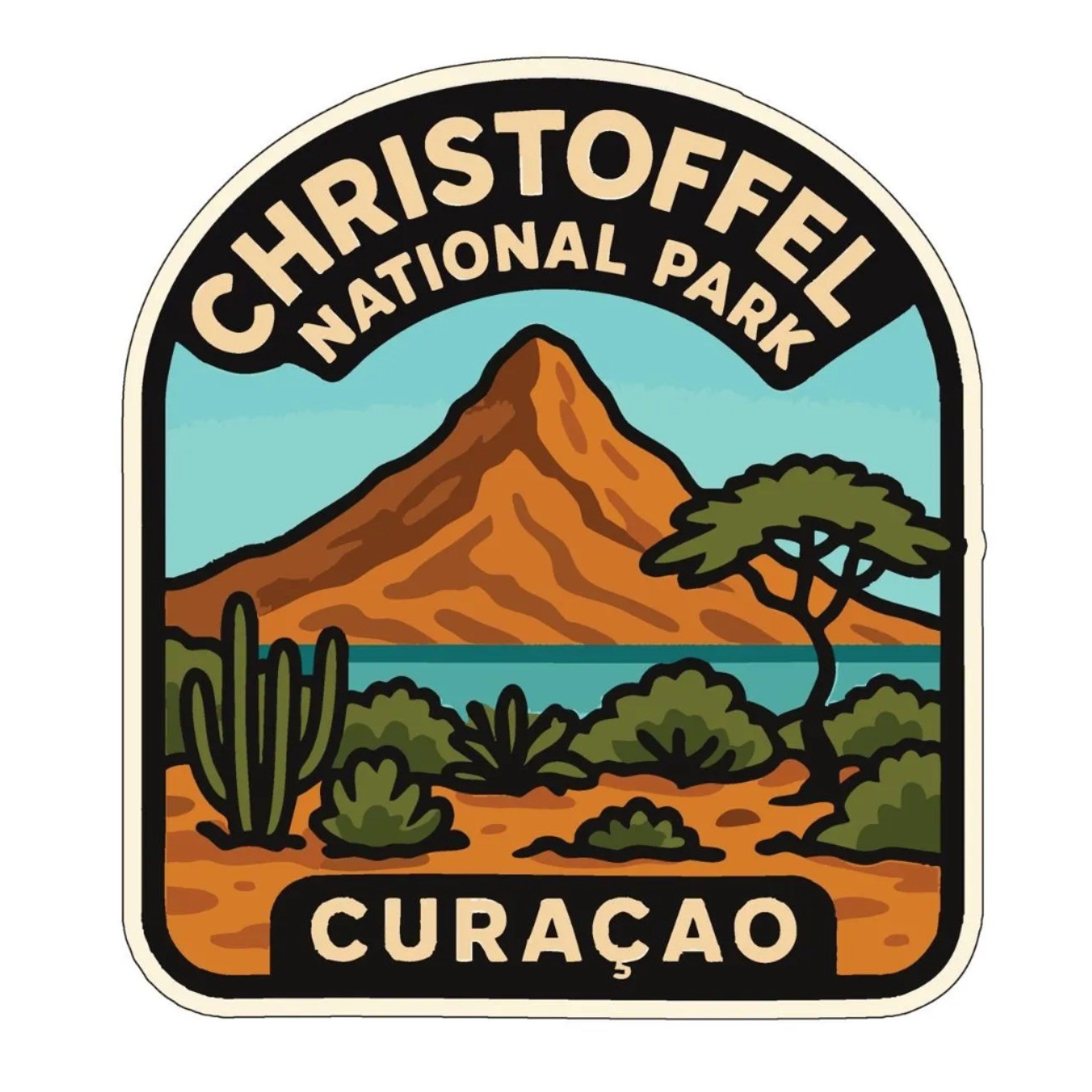Christoffel Curaçao Iron On Heat Transfer Vinyl HTV Die-Cut World National Parks