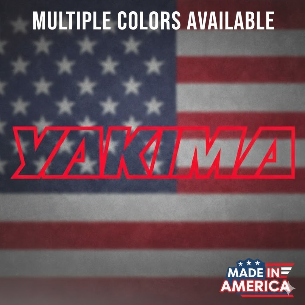 Yakima 5×1 Logo Vinyl Decal Window Sticker Roof Rack Bike Fairing Carrier Mount