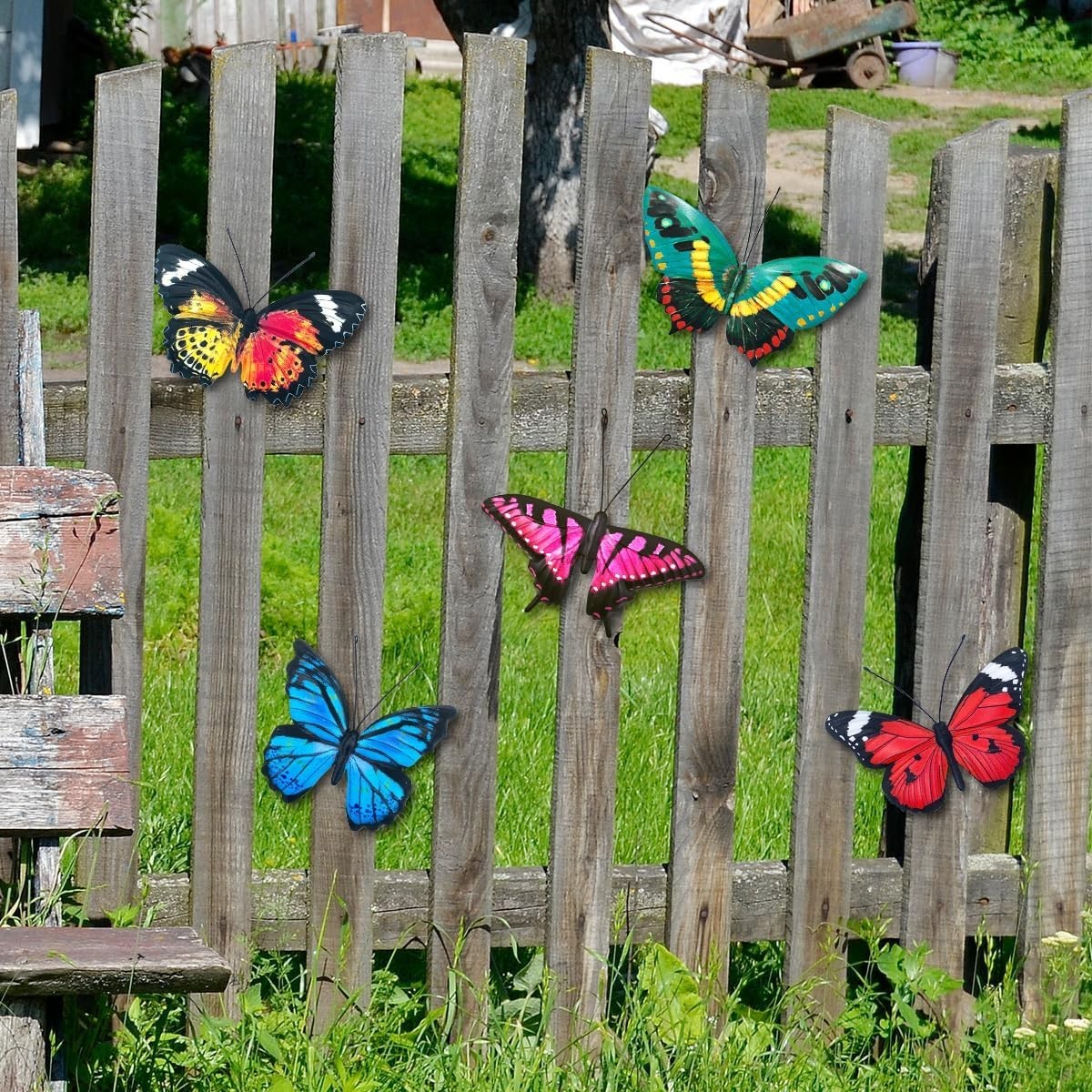 Lifelike 3D Metal Butterfly Wall Art Set – Perfect for Indoor and Outdoor Spaces