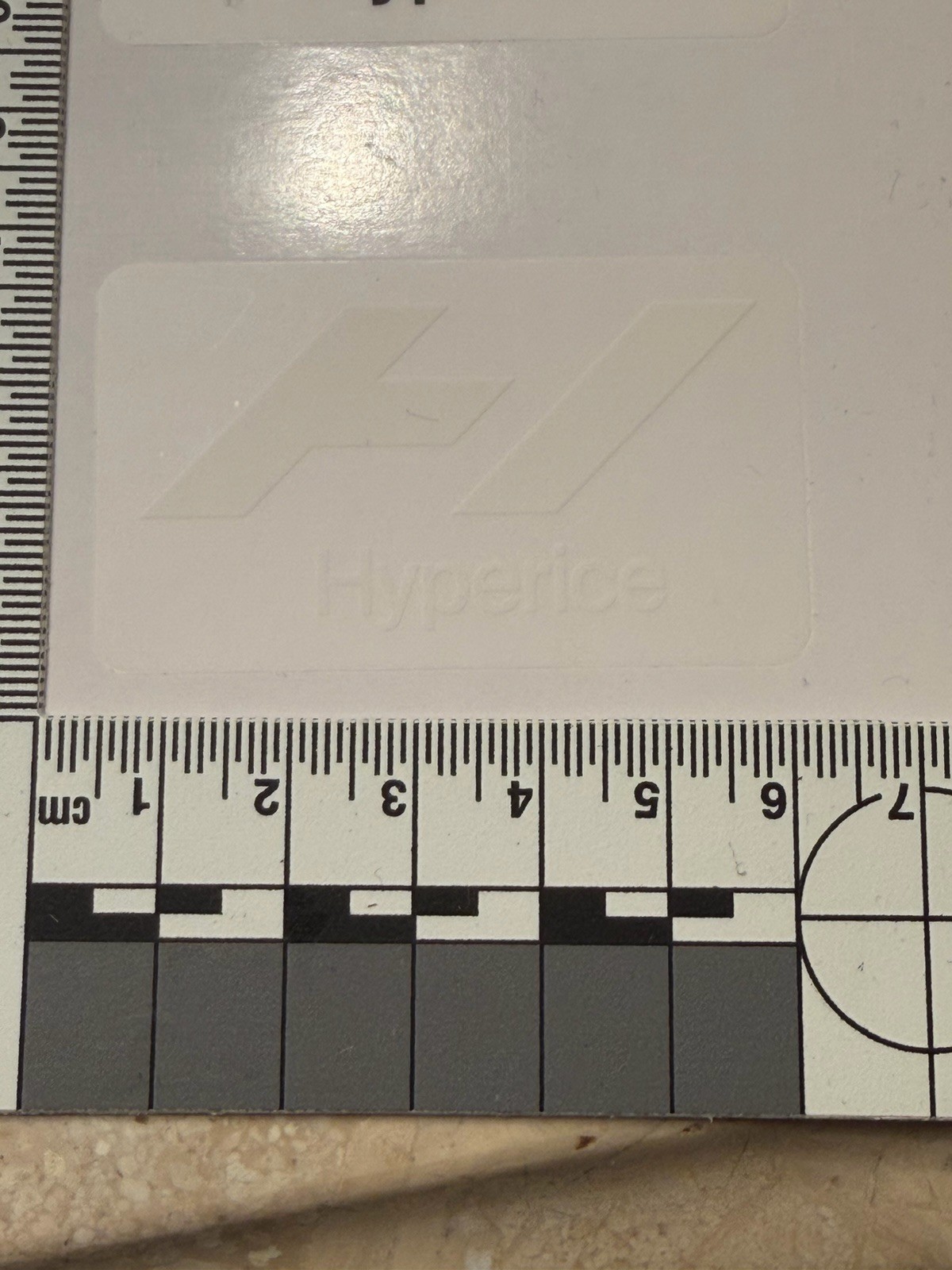 Hyperice Logo Stickers, Small size, black and white
