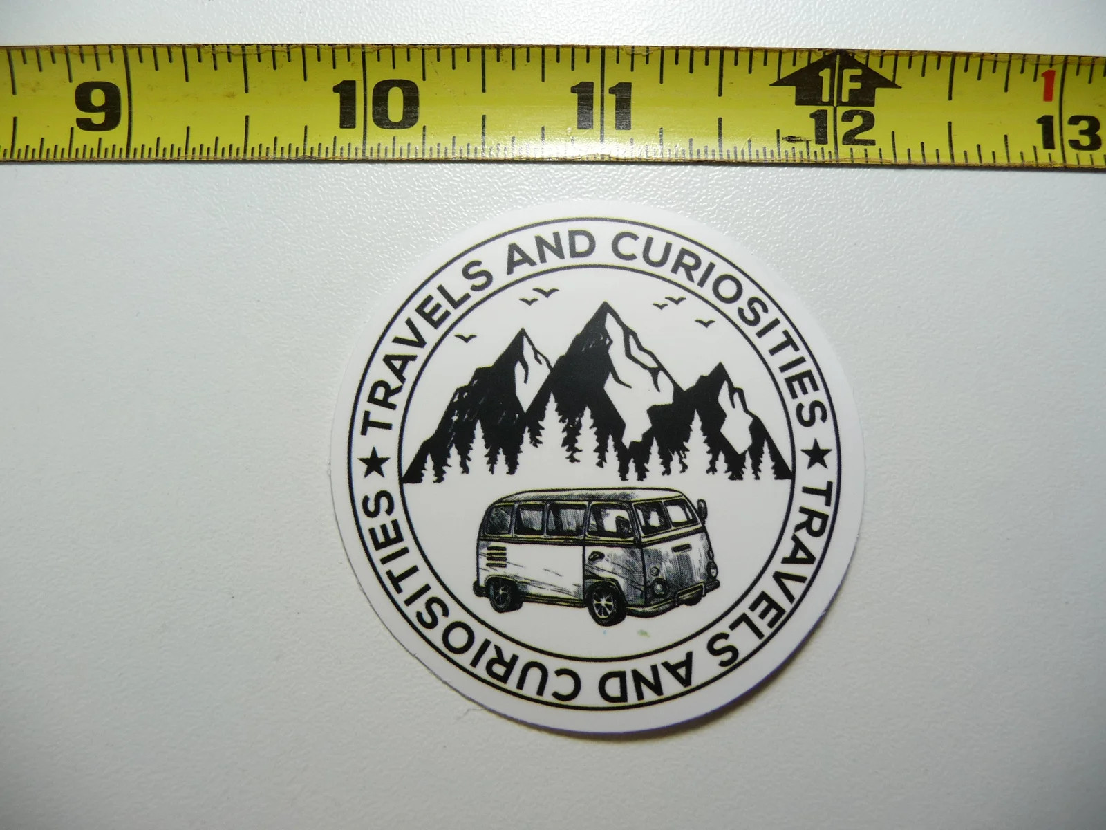 EXPLORING VAN CAMPING SMALL STICKER DECAL HIKING CAMPING NATURE OUTDOORS