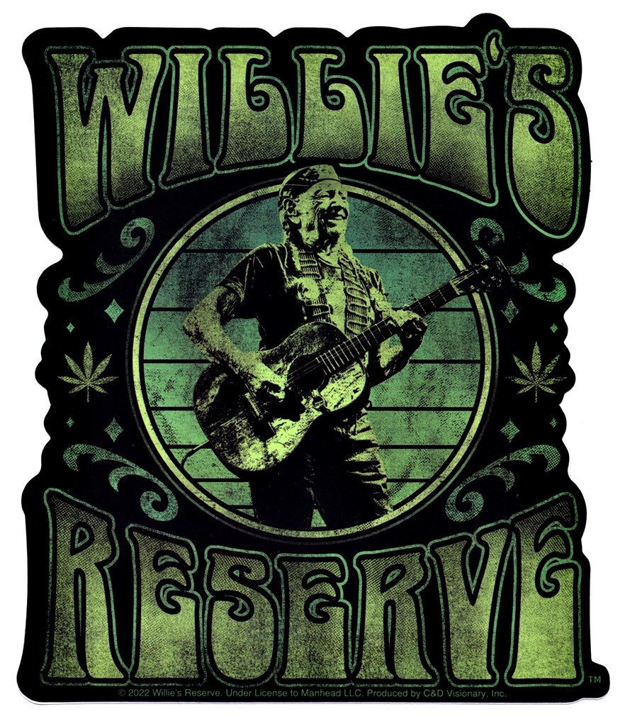Willie Nelson Sticker Decal Outlaw Country, Rock n Roll, Blues Folk Jazz Gospel*