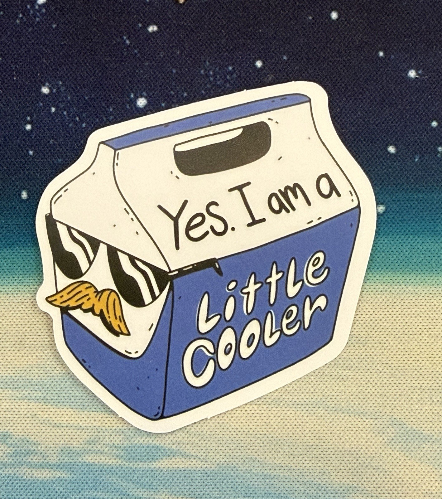 A Little Cooler Sticker Funny Vinyl Decal Humor Skateboard Bottle Car