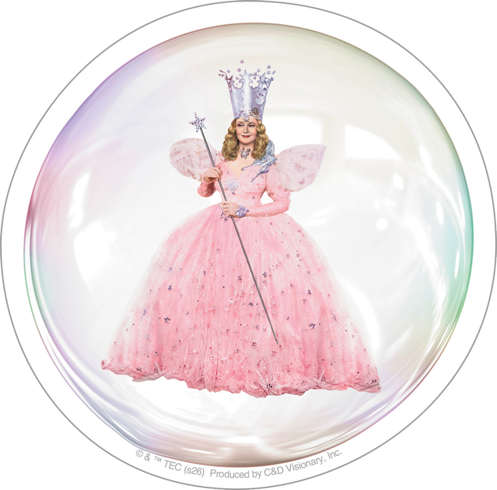 Sticker – Wizard Of Oz Glinda Good Witch Pink Bubble Children's Movie 4.25"