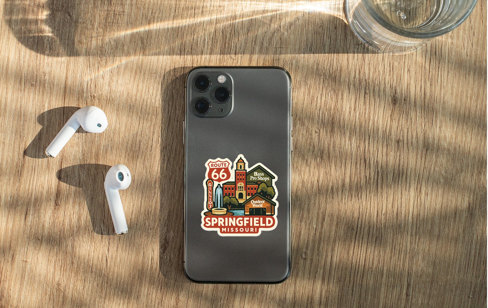 Springfield Missouri Sticker Decal Vinyl Die-Cut City Skyline Landmark Design