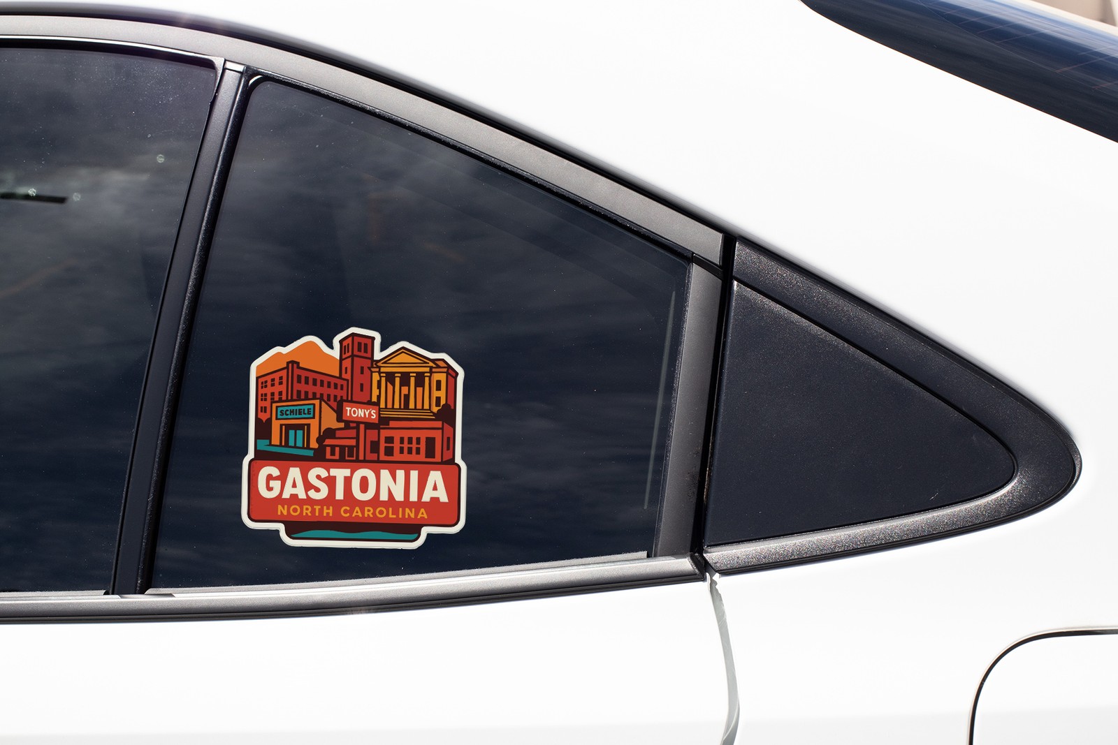 Gastonia North Carolina Sticker Decal Vinyl Die-Cut City Skyline Landmark Design