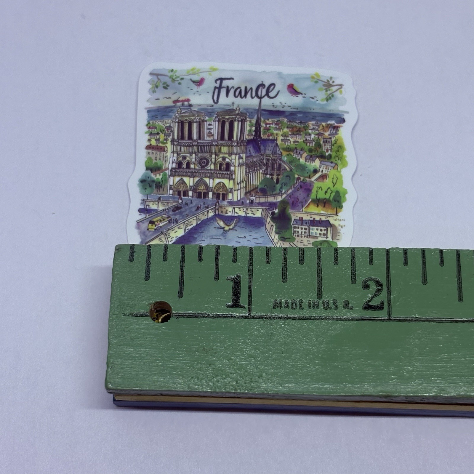 France Sticker Notre Dame Cathedral Travel City Tour Art Decal Souvenir Tc9