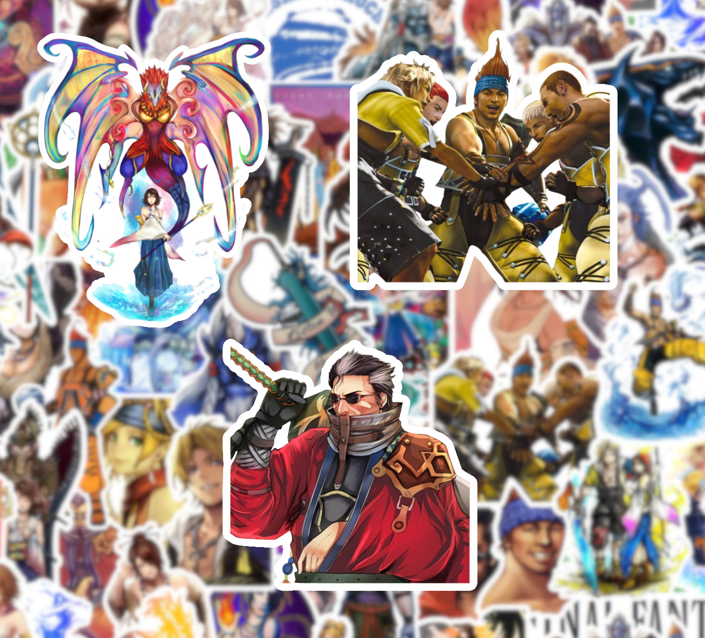 25/50 Final Fantasy X Sticker Pack – Waterproof Vinyl – FFX Tidus Tuna